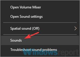 Open Sound settings from taskbar
