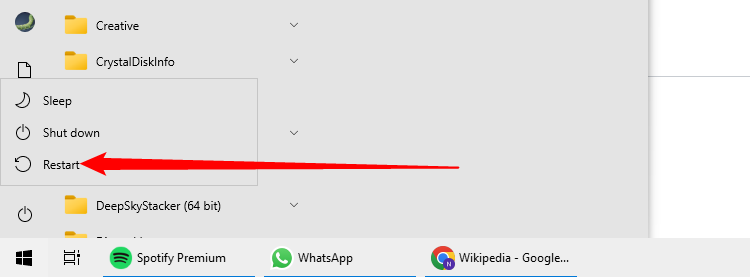 Restarting Windows Audio service in Services manager