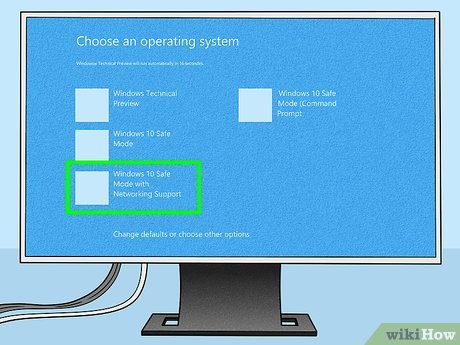 Booting Windows into Safe Mode for webcam diagnostics