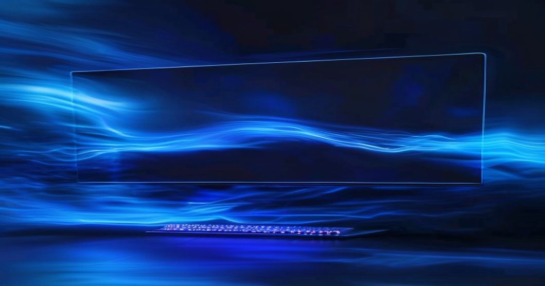 Monitor ghosting visual artifact showing motion trail on screen