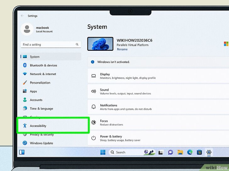 Turn off High Contrast in Windows Settings