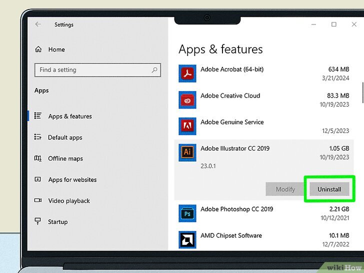 Uninstall apps that may be interfering with your graphics driver