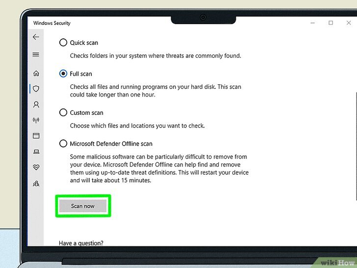 Check your computer for malware