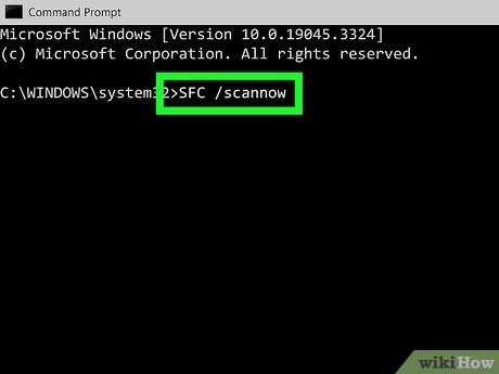 Run SFC scan to repair system files