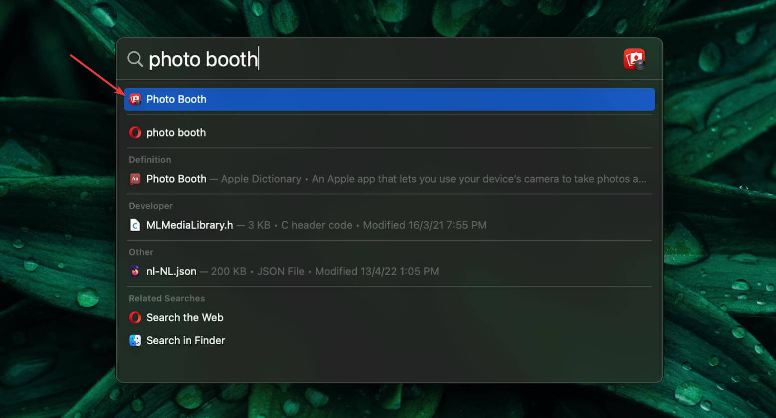 opening photo booth app mac